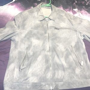 Giorgio Armani suede jacket it is gray